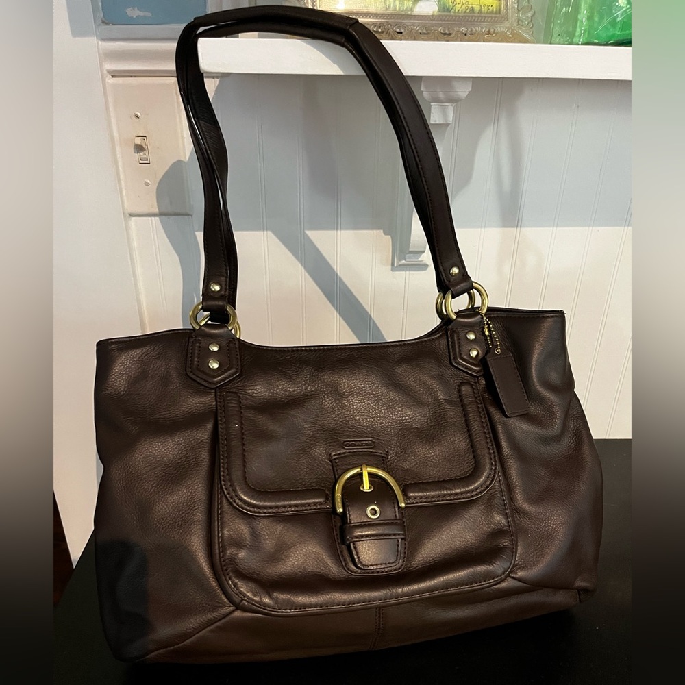 Coach Dark Brown Leather Bag